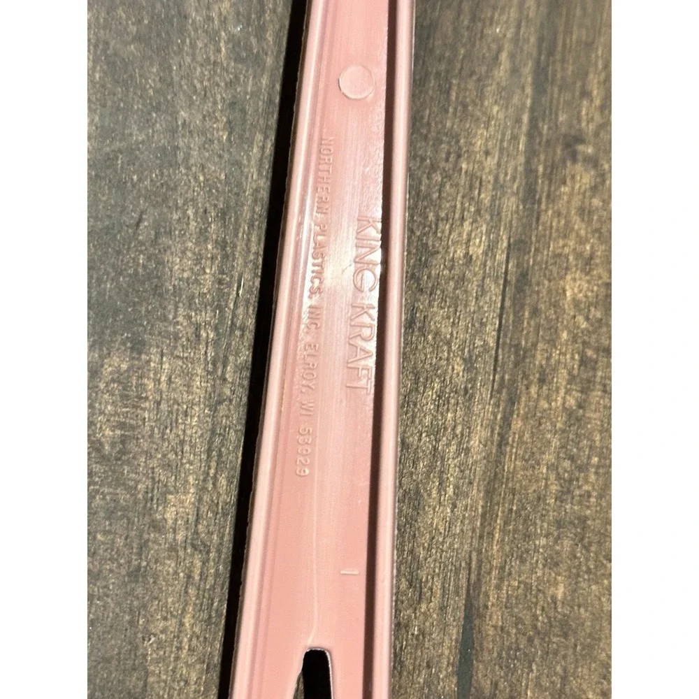 Vintage KING KRAFT Serving Spoon Nylon Plastic Cooking Utensil Mauve Pink 11